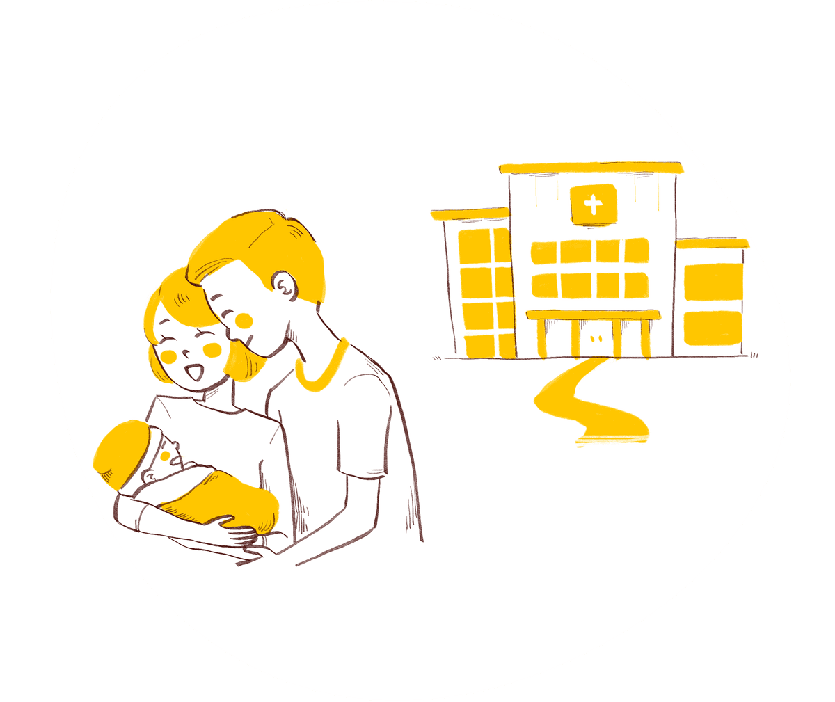 Drawing of family